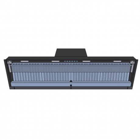 AIRFORCE F300 NoDrop BL/A/120 120cm Μαύρο Απορροφητήρας Εντοιχιζόμενος Τζάκι